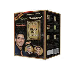 شامپو رنگ مسافرتی ساشه ای سوبارو برای موهای مشکی ۲۵ میلی  ( ۱۰ عددی) - Dexe Fast One Packing