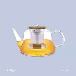 قوری پیرکس در چوبی 850ML یونیک UN-7919