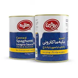 کنسرو مایه ماکارونی 420گرم روژین باکس12عددی