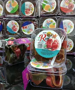 لواشک کادویی کریستالی 100گرم رز باکس12عددی