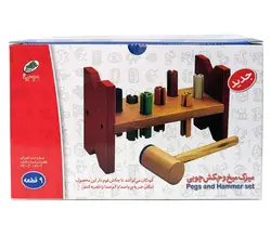بازی میزک میخ و چکش چوبی