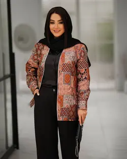 کت یقه هفت مغزی خورمجلسی  زنانه ژاگارد