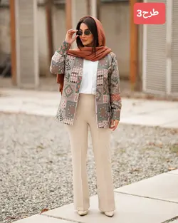 کت یقه هفت مغزی خورمجلسی  زنانه ژاگارد
