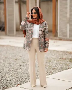کت یقه هفت مغزی خورمجلسی  زنانه ژاگارد