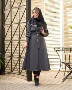 مانتو اداری دانشجویی بلند دیپلمات راه راه  زنانه