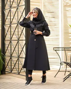 مانتو اداری دانشجویی بلند دیپلمات راه راه  زنانه