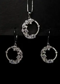 نیم ست نقره کد 319