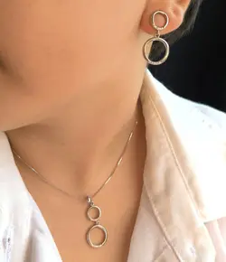 نیم ست نقره کد 322