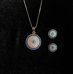 نیم ست نقره کد 330