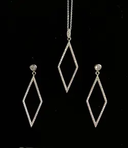 نیم ست نقره کد 315