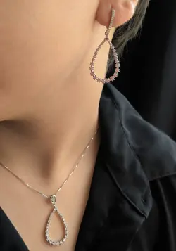 نیم ست نقره کد 322