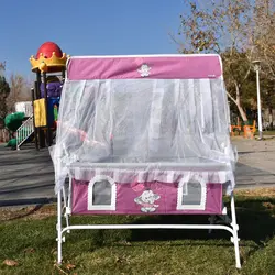 گهواره نوزاد شادی مدل مخمل طرح فیل و بادکنک