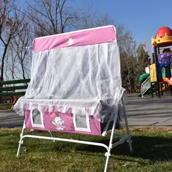 گهواره نوزاد شادی مدل مخمل طرح فیل و بادکنک