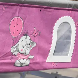 گهواره نوزاد شادی مدل مخمل طرح فیل و بادکنک