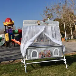 گهواره نوزاد شادی مدل مخمل طرح باغ وحش