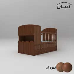 تخت کودک و نوجوان اعیان طرح ستاره مدل FH591 سایز 80x180 سانتی متر