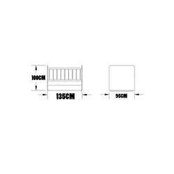 تختخواب کودک اعیان مدل FH304