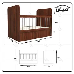 تختخواب کودک اعیان مدل FH291