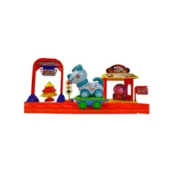 قطار بازی  طرح بابانوئل و حیوانات