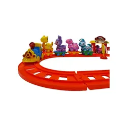 قطار بازی  طرح بابانوئل و حیوانات