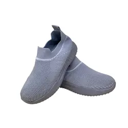 کفش تمرین بچگانه مدل لی وون جورابی رنگ طوسی