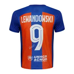 ست 4 تکه لباس ورزشی پسرانه طرح بارسلونا مدل لواندوسکی امضادار کد 2024