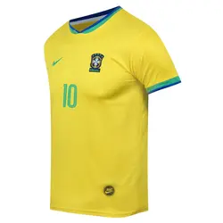 ست تیشرت و شلوارک ورزشی پسرانه طرح برزیل مدل نیمار2024