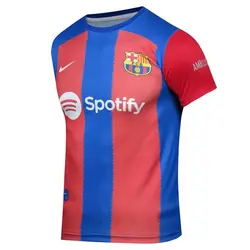 ست سه تکه لباس ورزشی پسرانه مدل بارسلونا طرح لواندوفسکی 2024