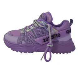کفش پیاده روی دخترانه مدل نگین دار