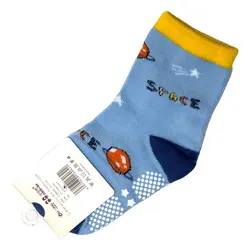 جوراب پسرانه مدل استپ دار نجومی کد 206