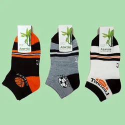 جوراب پسرانه مدل ورزشکار کد 057 مجموعه 3 عددی