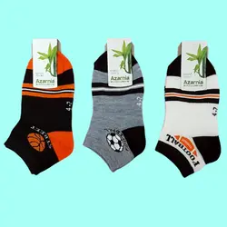 جوراب پسرانه مدل ورزشکار کد 057 مجموعه 3 عددی