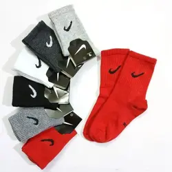 جوراب ساق بلند پسرانه مدل  کش انگلیسی مجموعه 6 عددی