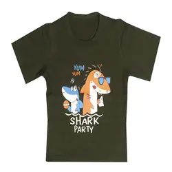 تیشرت آستین کوتاه پسرانه مدل دو کوسه کد 8043-22