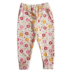 شلوار دخترانه طرح گل کد san911 رنگ صورتی