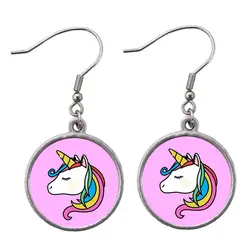 گوشواره دخترانه طرح یونیکورن کد 28