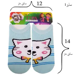 جوراب دخترانه تیپا مدل گربه کد san_08