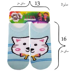 جوراب دخترانه تیپا مدل گربه کد san_08