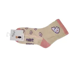 جوراب دخترانه مدل ویولت کد 05047 بسته 5 عددی