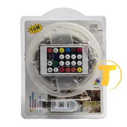 ریسه هوشمند RGB با ریموت کنترل و برنامه موبایل 10 متری