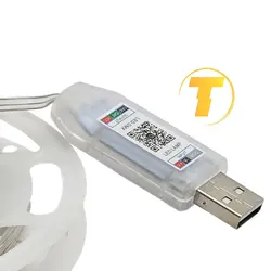 ریسه هوشمند RGB با ریموت کنترل و برنامه موبایل 10 متری