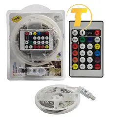ریسه هوشمند RGB با ریموت کنترل و برنامه موبایل 10 متری