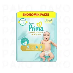 پوشک بچه پریما سایز 1 مدل Premium care بسته 70 عددی - فروشگاه پاکو