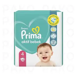 پوشک بچه پریما مدل سایز 4 بسته 24 عددی - فروشگاه پاکو