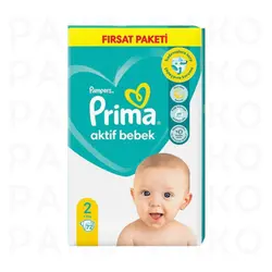 پوشک پریما سایز 2 بسته 72 عددی ترک - فروشگاه پاکو