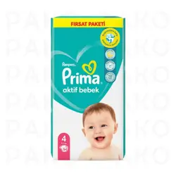 پوشک پریما سایز ۴ بسته ۵۴ عددی - فروشگاه پاکو