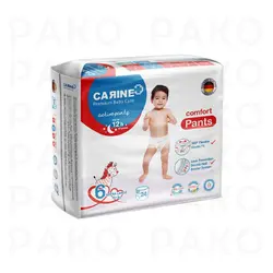 پوشک شورتی کارین Carine سایز 6 بسته 24 عددی - فروشگاه پاکو