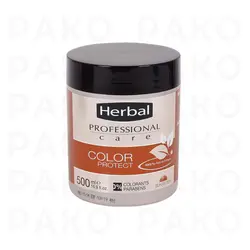 ماسک مو هربال Herbal مدل مراقبت از مو رنگ شده حجم 500 میلی لیتر - فروشگاه پاکو