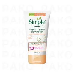 ماسک خاک رس روشن کننده و سم زدای پوست سیمپل مدل Protect N Glow حجم ۵۰ میل - فروشگاه پاکو