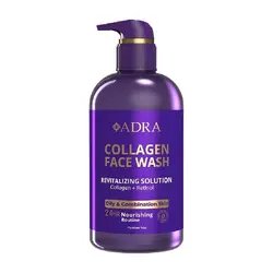 ژل شستشو صورت آدرا مدل کلاژن و رتینول